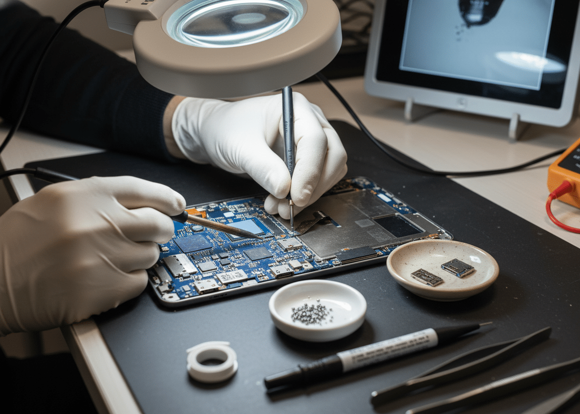 Tablet charging port repair and replacement service