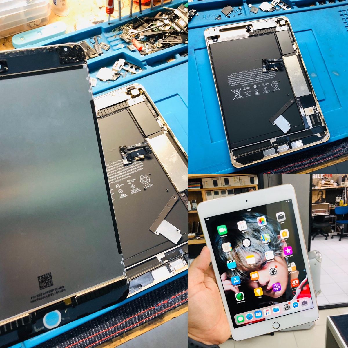 Diagnosis and repair of stuck or broken iPad buttons at Phone Fashion Fix