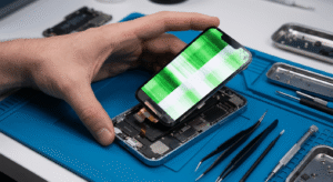 Hardware damage causing iPhone screen flickering