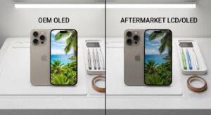 OEM versus aftermarket iPhone replacement screens comparison
