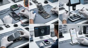 Step-by-step iPhone screen replacement process